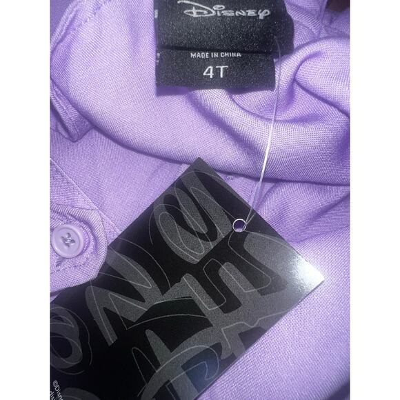 Disney Daisy Duck Button Front Toddler Romper purple BoxLunch Exclusive girl 4T - Picture 4 of 5
